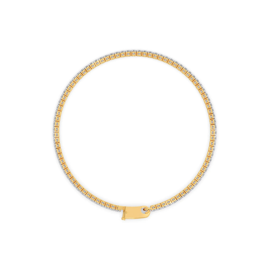 2ct Round Cut Diamond Tennis Bracelet in Gold