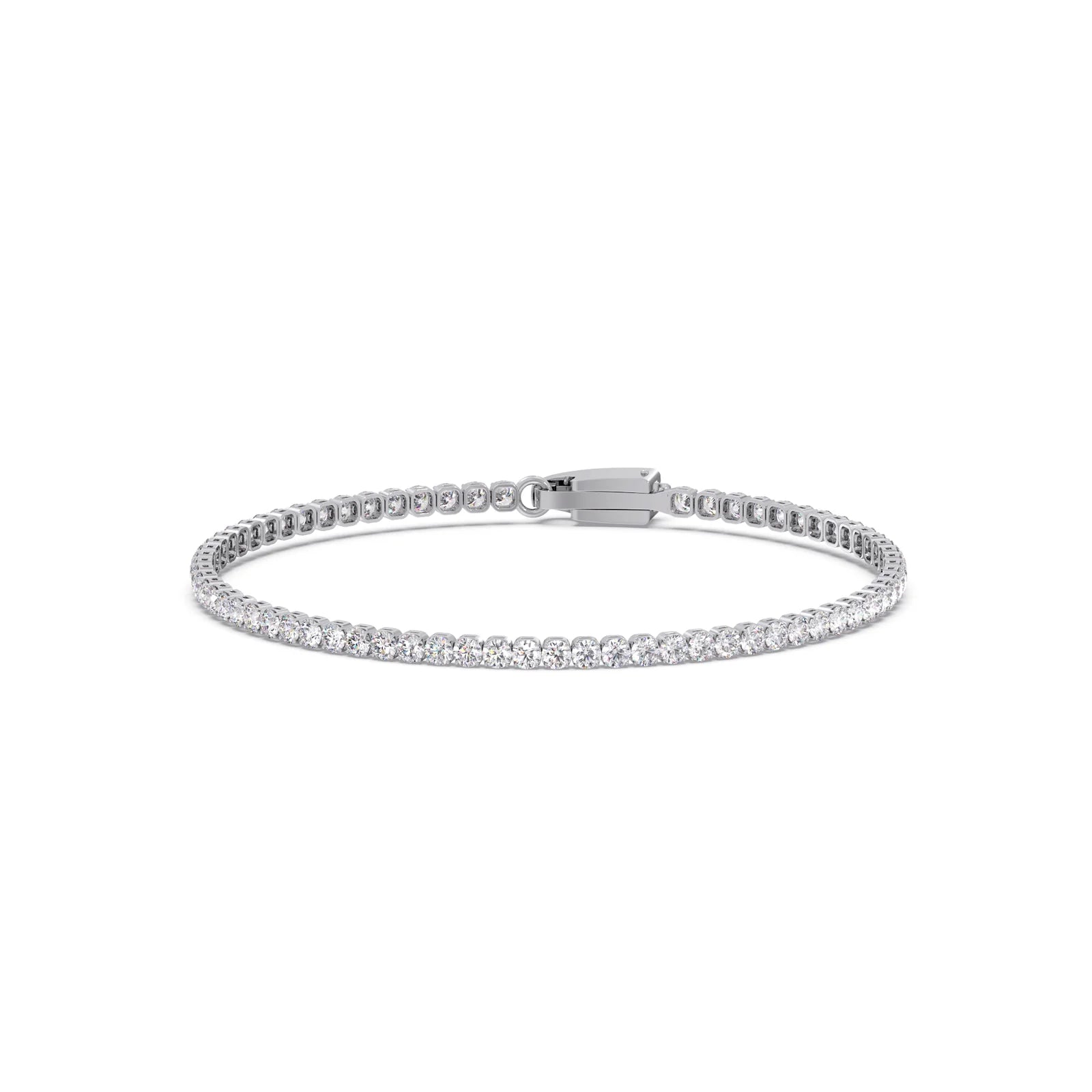 3ct Round Cut Diamond Tennis Bracelet in Gold