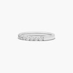 Delicate pavé diamond anniversary ring