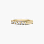 Delicate pavé diamond anniversary ring
