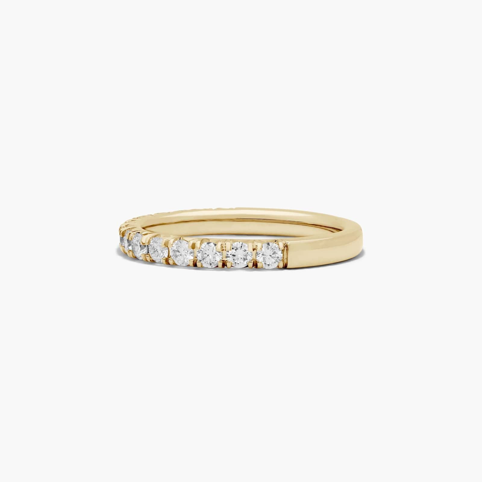 Delicate pavé diamond anniversary ring