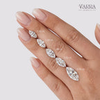 Gold Marquise Cut Diamond Solitaire Ring