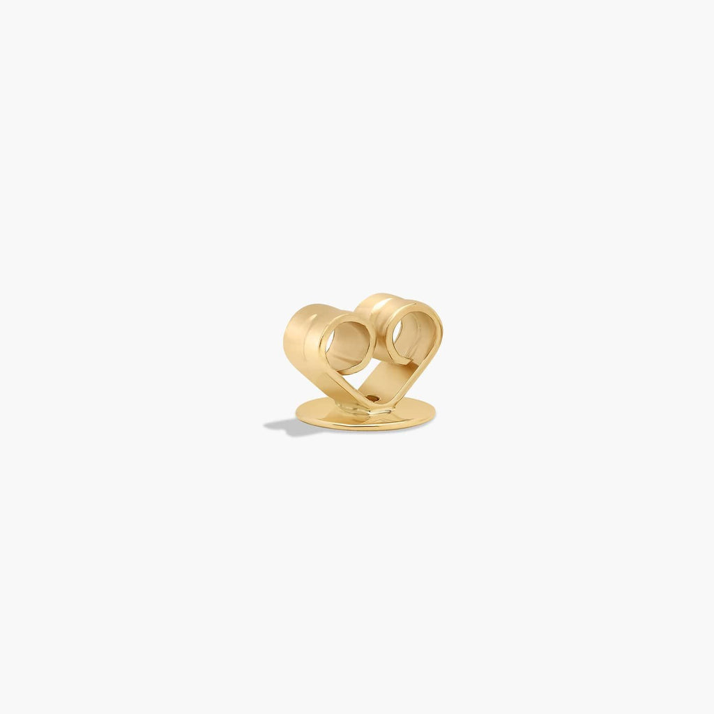 Gold earring closure