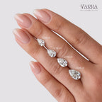 Pear Solitaire Bypass Engagement Ring in Gold