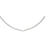 Pear Shape Diamond Tennis Necklace in Gold