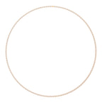 Oval Diamond Tennis Necklace in Gold