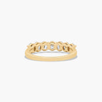 Stylish seven stone oval diamond ring gift for anniversary