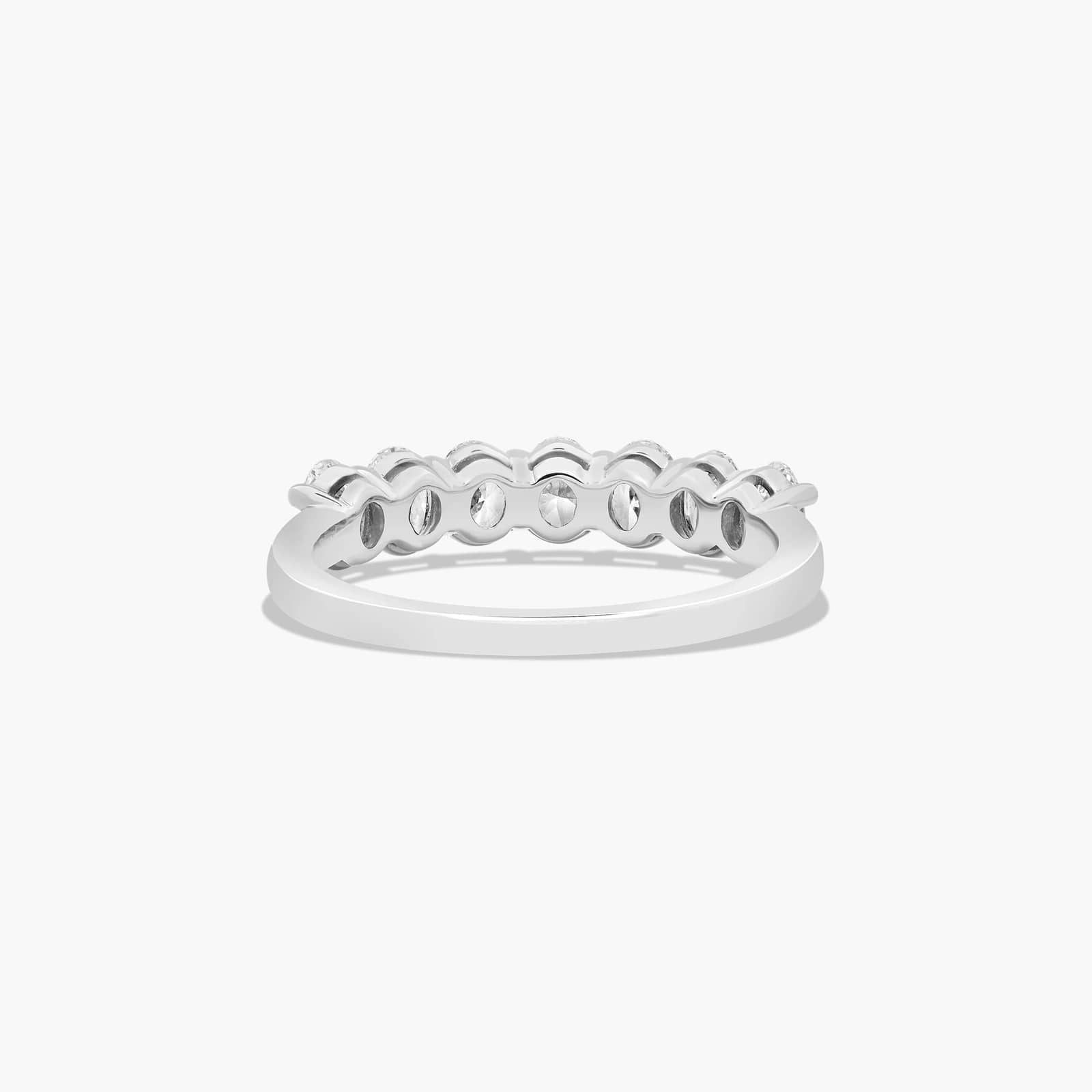 Stylish seven stone oval diamond ring gift for anniversary