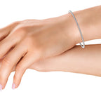 2.5ct Round-Shaped Diamond Tennis Bracelet in Gold