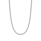 Round Diamond 4-Prong Setting Tennis Necklace in Gold