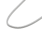 Round Diamond 4-Prong Setting Tennis Necklace in Gold