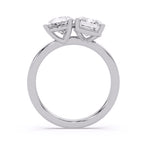 Emerald & Pear With Toi Et Moi Engagement Ring in Gold
