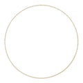 Oval Diamond Tennis Necklace in Gold