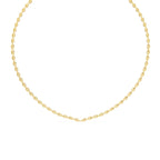Pear Shape Diamond Tennis Necklace in Gold