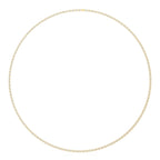Oval Diamond Tennis Necklace in Gold