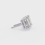 Affordable Emerald diamond stud earrings