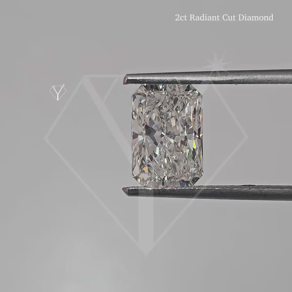 Gold Radiant Cut Diamond Solitaire Ring
