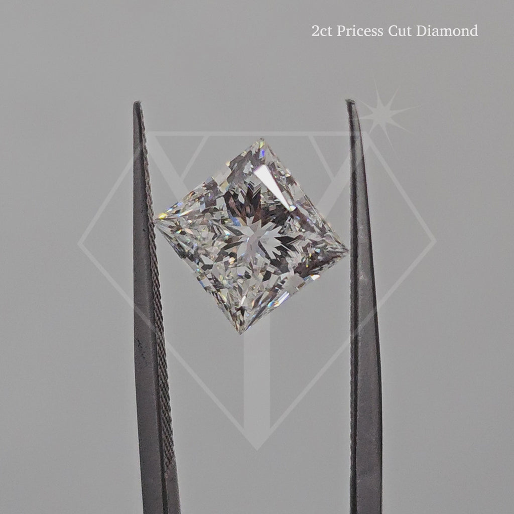 Princess-Cut Diamond Bezel Pendant