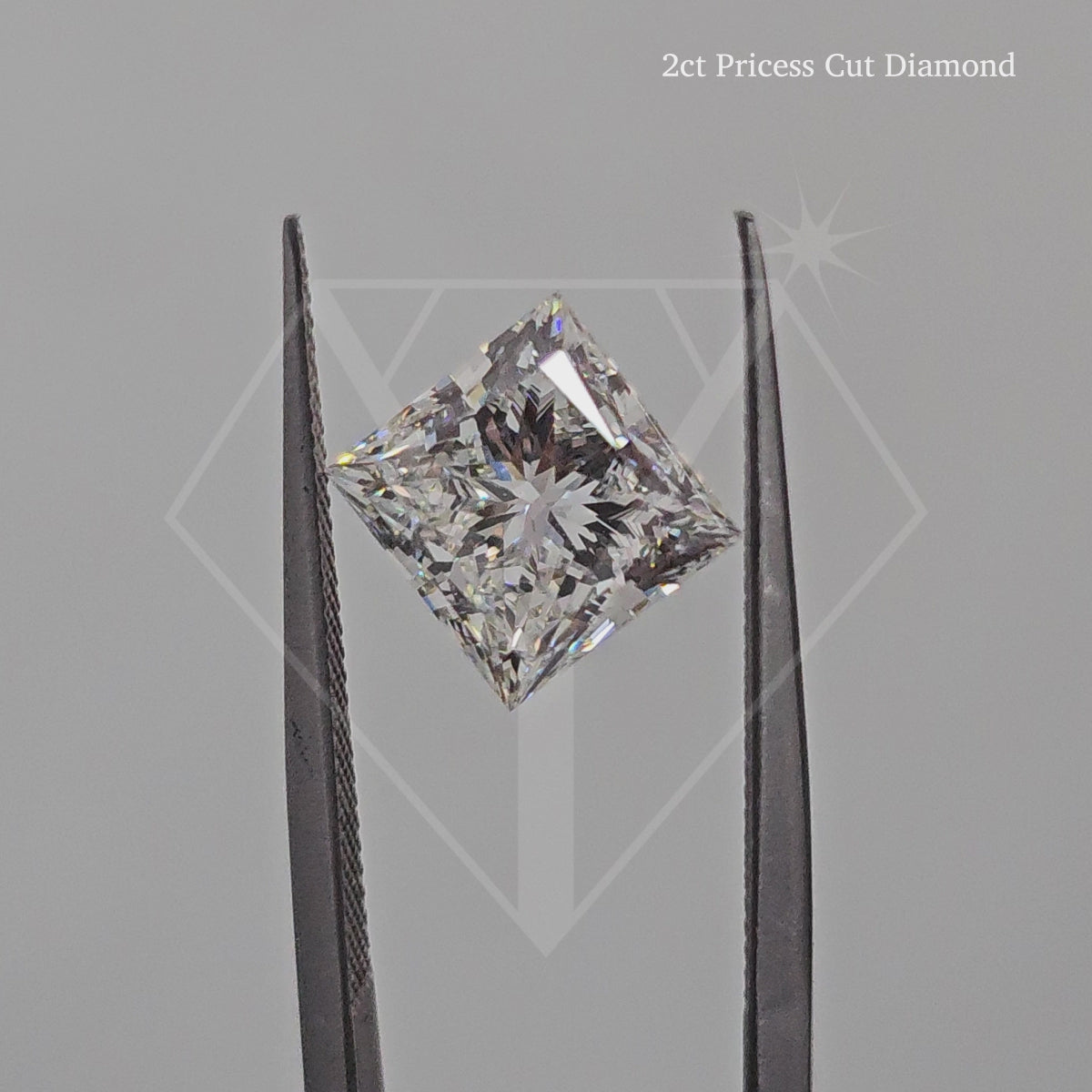 Princess Cut Diamond Solitaire Engagement Ring in Gold