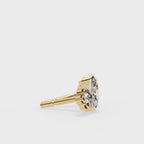Minimal diamond stud earrings