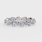 Lab grown round diamond eternity band