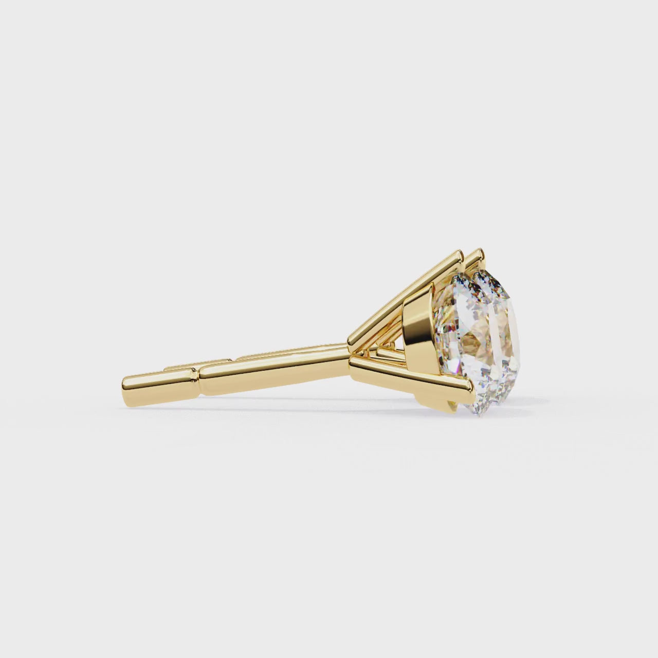 Affordable Round diamond stud earrings
