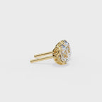 Affordable Round diamond stud earrings
