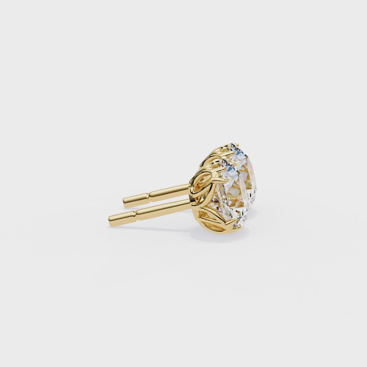 Affordable Round diamond stud earrings