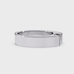 Lab grown princess diamond solitaire band