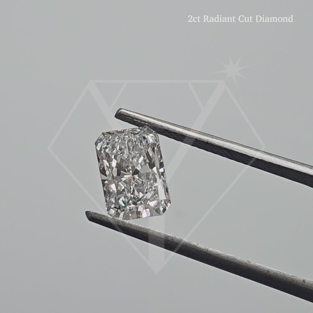 Gold Radiant Cut Diamond Solitaire Ring