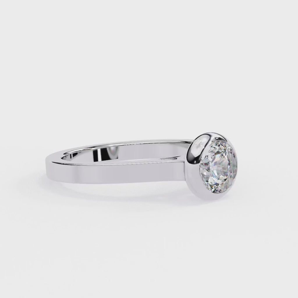 Round diamond ring