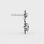 Diamond drop earrings