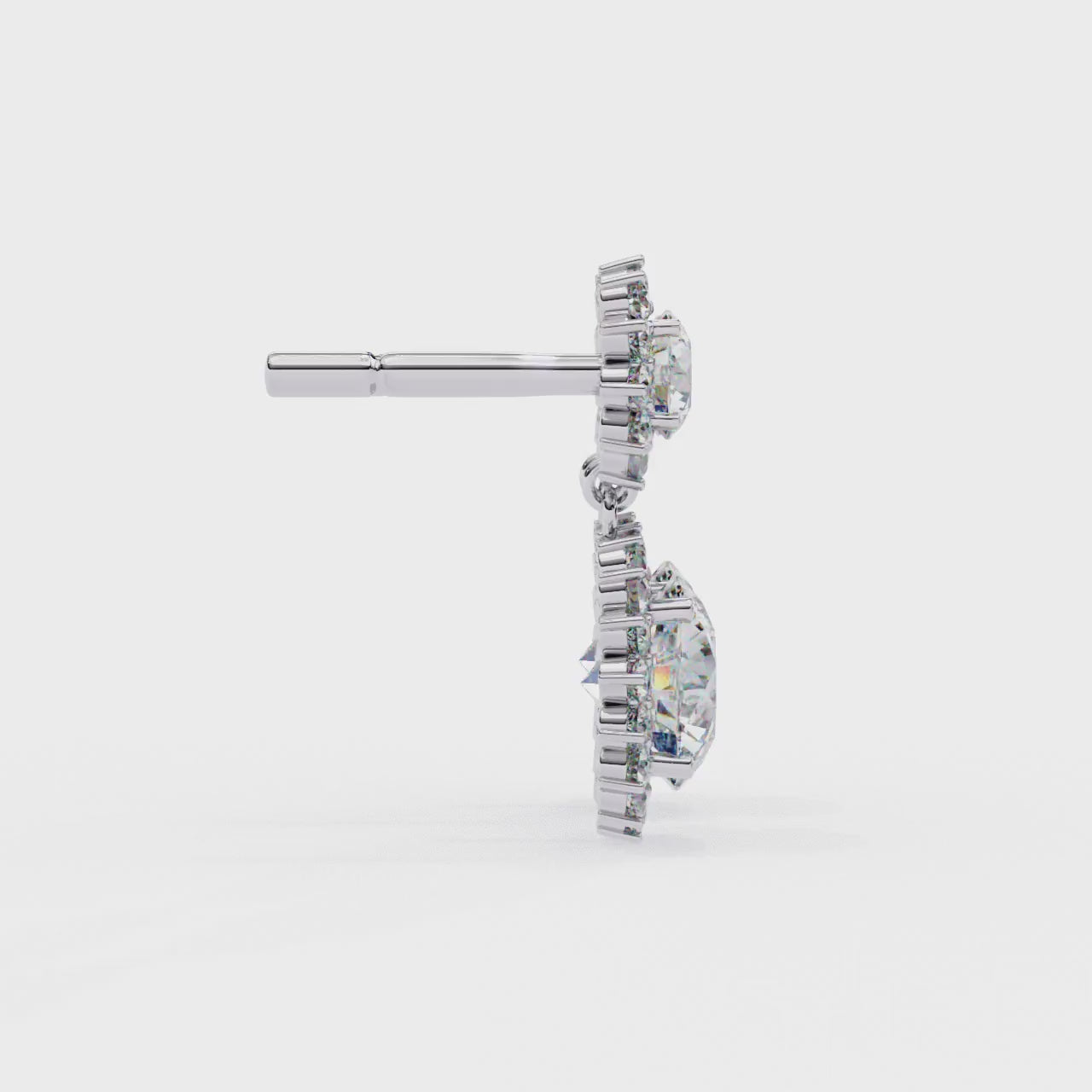Diamond drop earrings