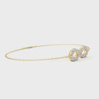 Lab grown diamond infinity bracelet