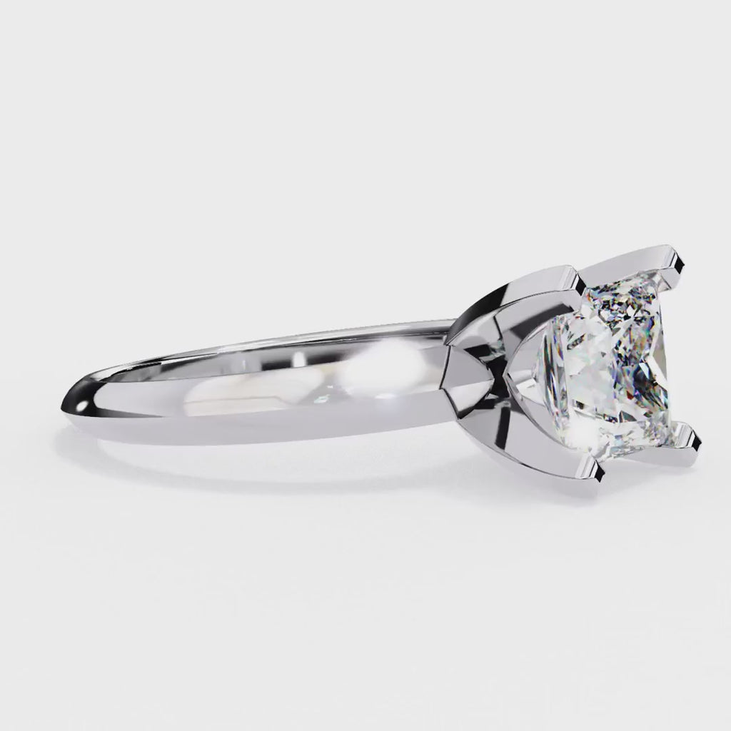 Princess Cut Solitaire Engagement Ring