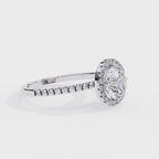 Affordable halo diamond engagement ring in Australia