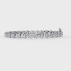 Classic women tennis bracelet with round diamonds