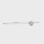Lab grown diamond halo bracelet 