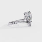 Pear Shape Tiara Diamond Engagement Ring