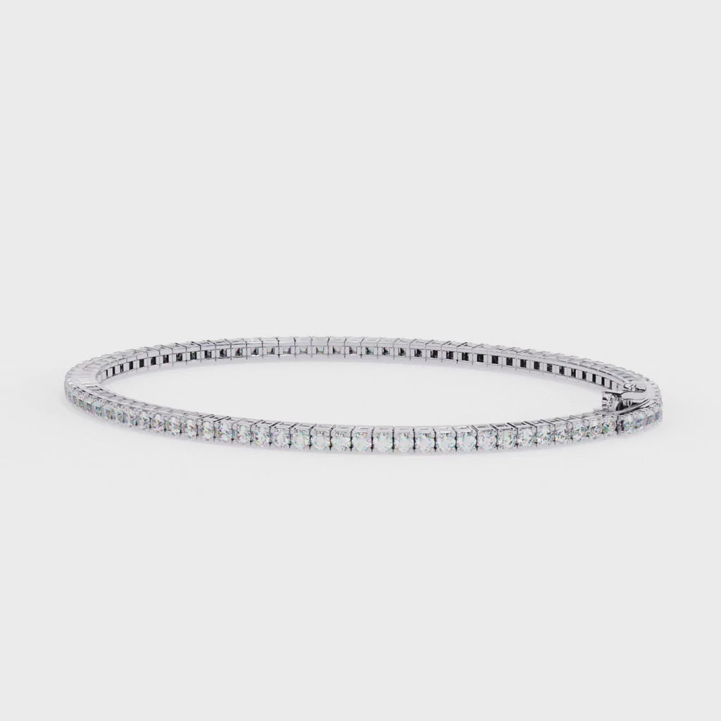 Luxury diamond tennis bangle for women