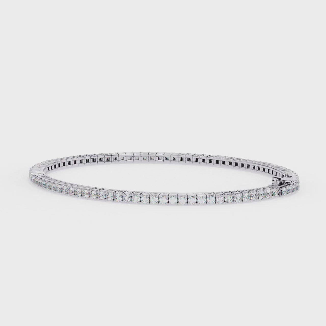 Luxury diamond tennis bangle for women