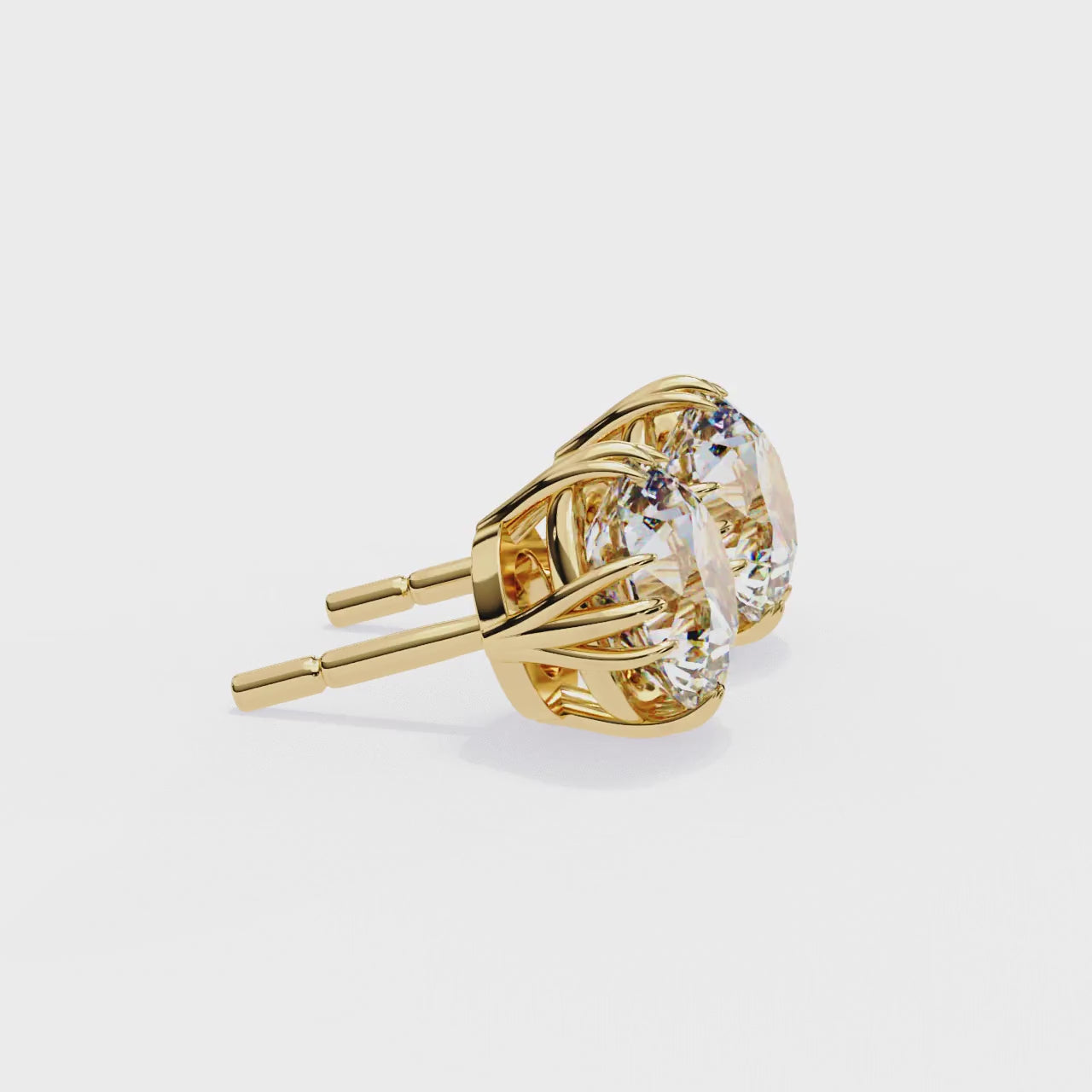 Affordable Round diamond stud earrings