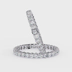 Round diamond eternity band