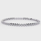 Lab grown hexagon diamond bracelet