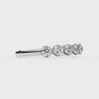Classic round diamond wedding band