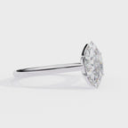 Lab grown diamond engagement ring with Marquise center