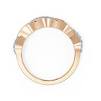 Pave Diamond Twist Infinity Band in Gold
