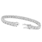 12ct Round Cut Diamond Tennis Bracelet in Gold